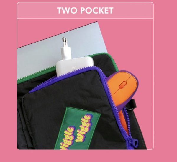 Wiggle Wiggle】LAPTOP TWO POCKET CROSS BAG (wiggle wiggle/PCケース
