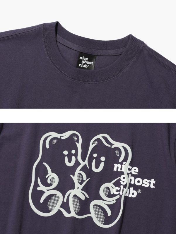 Nice Ghost Club] Gummy Bear & Logo Tee (12 Color) *Limited Time