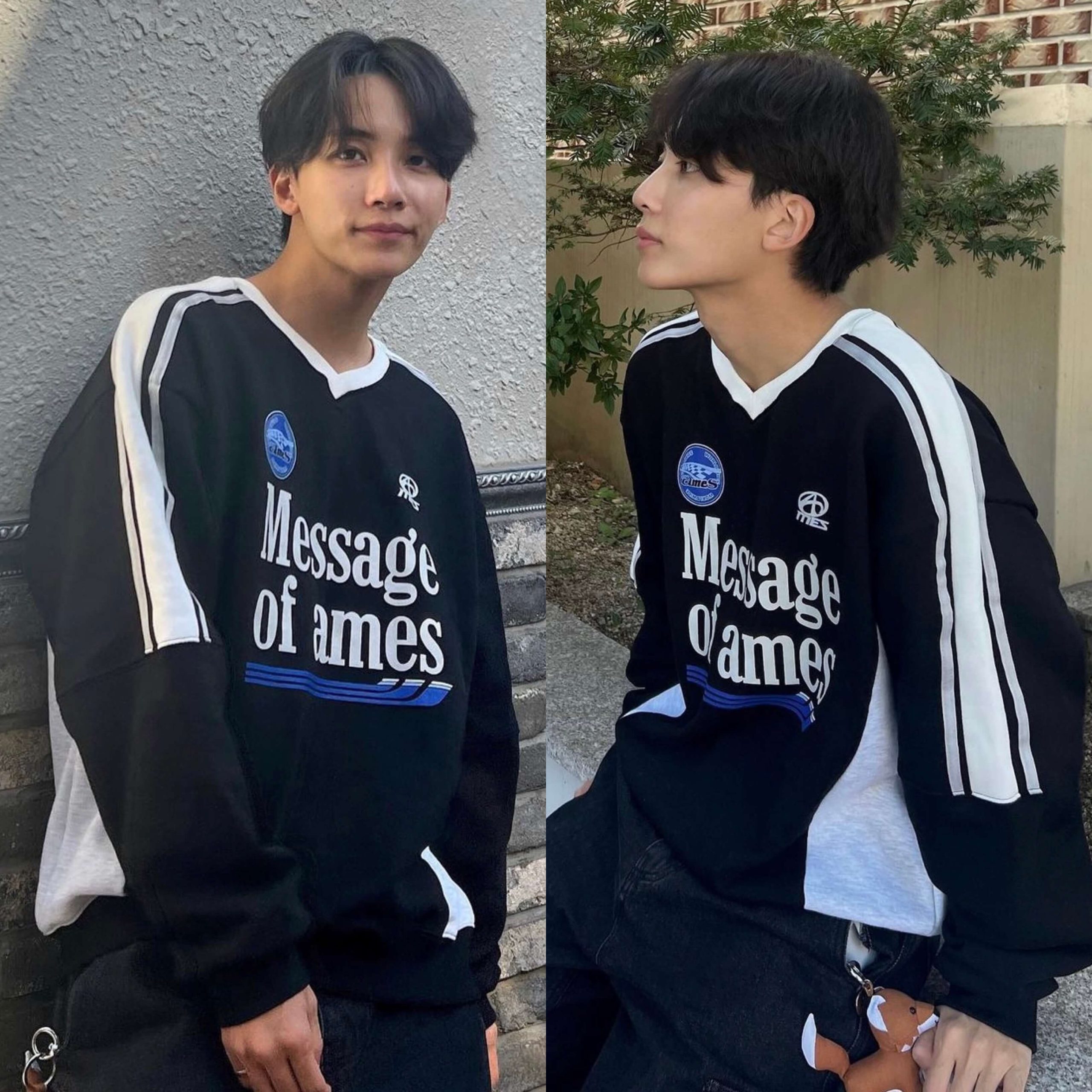 [Ames Worldwide] Seventeen Jeonghan Pick V Neck Uniform Sweatshirt (2  Color) *Limited Time Sales*