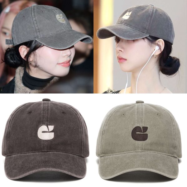 [Carlyn ] Karina Pick New Logo Washed Cap (6 Color) *Limited Time Sale*