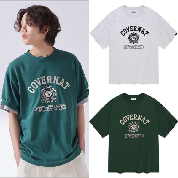 [Covernat] Border Collie Emblem Short Sleeve T-Shirt (2 Color) *Limited Time Sale*